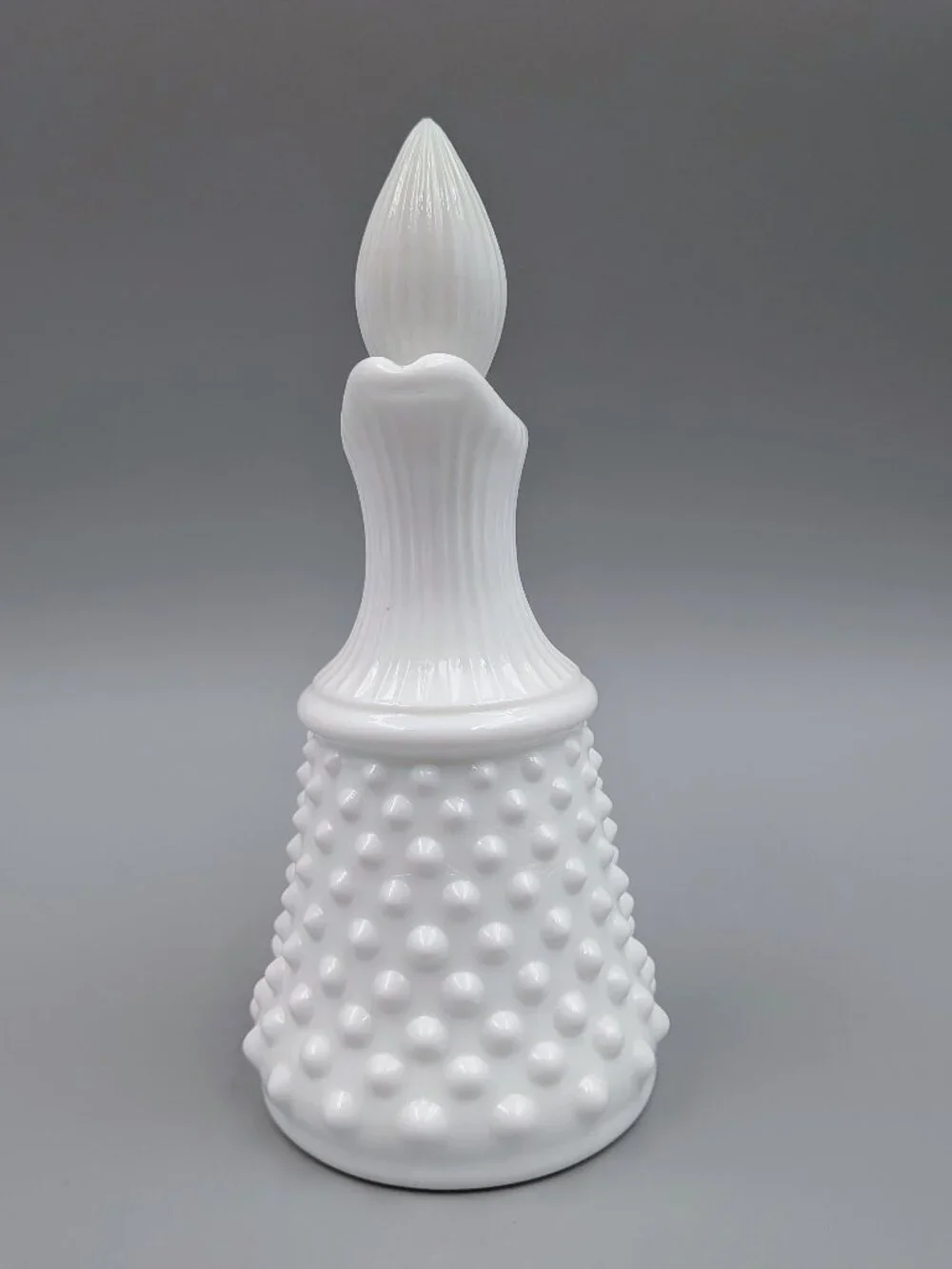 Vintage Fenton White Milk Glass Hobnail Cruet - Cottagecore Modern Farmhouse
